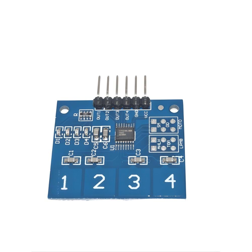 TTP224 4 Kanallı Dokunmatik Sensör Modülü