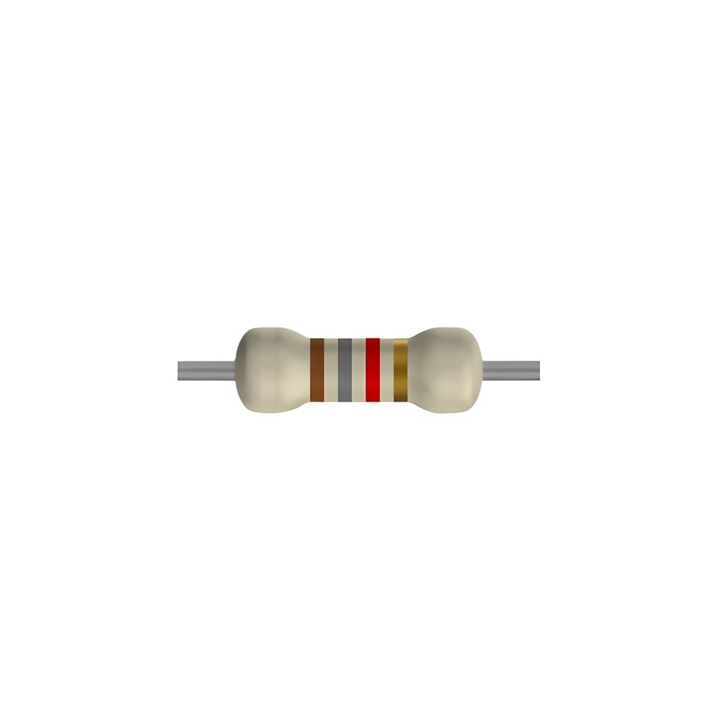 1.8 KOhm 1/4 Watt Direnç - Resistor, 1K8